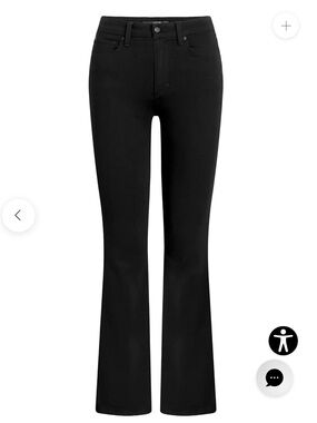 Joe's Jeans Black Flare Jeans (The Hi Honey) high rise bootcut
